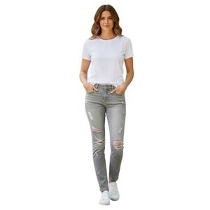 FRAME Le Skinny De Jeanne Gray Jeans Size 27; RET $238